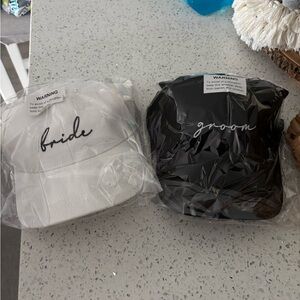 Bride and Groom Caps Set